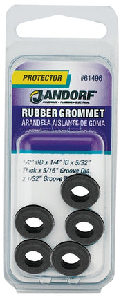 Jandorf 61496 Grommet, Rubber, Black, 5/32 in Thick Panel :CD: QUANTITY: 1