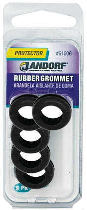 Jandorf 61506 Grommet, Rubber, Black, 1/4 in Thick Panel :CD: QUANTITY: 1