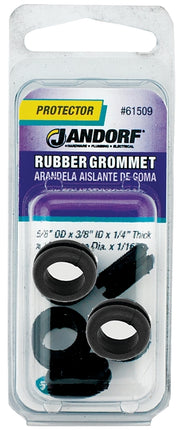 Jandorf 61509 Grommet, Rubber, Black, 1/4 in Thick Panel :CD: QUANTITY: 1