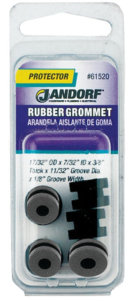 Jandorf 61520 Grommet, Rubber, Black, 3/8 in Thick Panel :CD: QUANTITY: 1