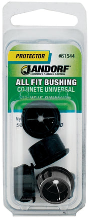 Jandorf 61544 Conduit Bushing, 7/16 in Dia Cable, Nylon, Black, 5/8 in Dia Panel Hole :CD: QUANTITY: 1