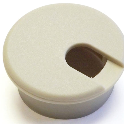 Jandorf 61600 Desk Grommet, 1-1/2 in Dia Cable, Polystyrene, Almond :CD: QUANTITY: 1