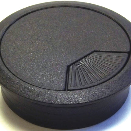 Jandorf 61610 Desk Grommet, 2-3/8 in Dia Cable, ABS, Black :CD: QUANTITY: 1