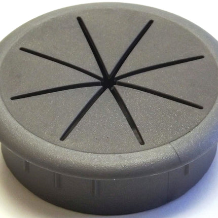 Jandorf 61620 Desk Grommet, 2-3/8 in Dia Cable, Polypropylene/Santoprene, Silver :CD: QUANTITY: 1