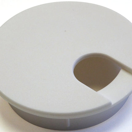 Jandorf 61625 Desk Grommet, 2-1/2 in Dia Cable, Polystyrene, Pure White :CD: QUANTITY: 1