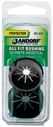 Jandorf 61401 Conduit Bushing, 13/16 in Dia Cable, Nylon, Black, 1-3/32 in Dia Panel Hole, 0.453 in Thick Panel :CD: QUANTITY: 1