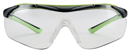 3M 47100-WZ4 Sport-Inspired Safety Glasses, Anti-Fog, Anti-Scratch Lens, Wraparound Frame, Green/Neon Black Frame :PR: QUANTITY: 1