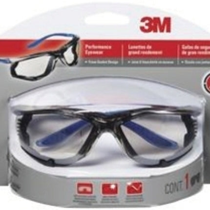 3M 7100115673 Performance Eyewear, Scratch-Resistant Lens, Blue Frame, UV Protection: Yes :EA: QUANTITY: 1