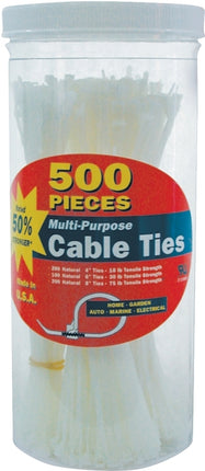 Gardner Bender 50098N Cable Tie, Nylon :AS500: QUANTITY: 1
