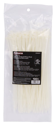 ProSource CV200S-1003L Cable Tie, 50 mm Max Bundle Dia, Self-Lock Locking, Nylon, Clear :BAG1C: QUANTITY: 1