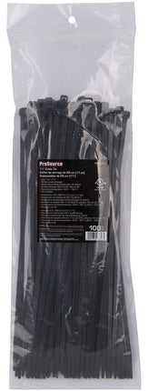 ProSource CV280W-1003L Cable Tie, 70 mm Max Bundle Dia, Self-Lock Locking, Nylon, Black :BAG1C: QUANTITY: 1