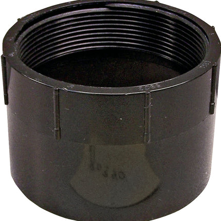 Canplas 102892BC Pipe Adapter, 2 in, FNPT x Hub, ABS, Black, SCH 40 Schedule :EA: QUANTITY: 1