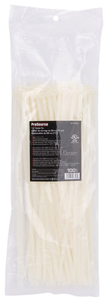 ProSource CV280-1003L Cable Tie, 70 mm Max Bundle Dia, Self-Lock Locking, Nylon, Clear :BAG1C: QUANTITY: 1