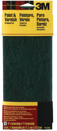 3M 7413 Stripping Pad, 11 in L, 4-3/8 in W, Coarse :PK: QUANTITY: 1
