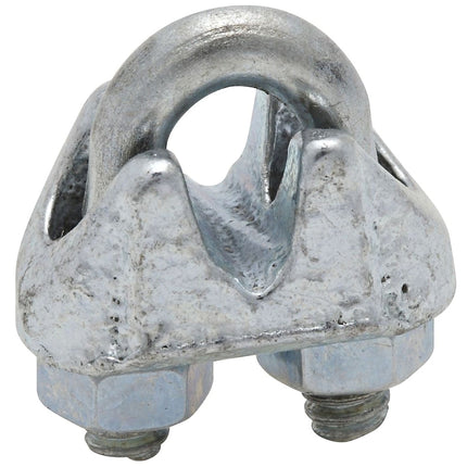 National Hardware 3230BC Series N248-278 Wire Cable Clamp, 1/8 in Dia Cable, 3 in L, Malleable Iron, Zinc :EA: QUANTITY: 1