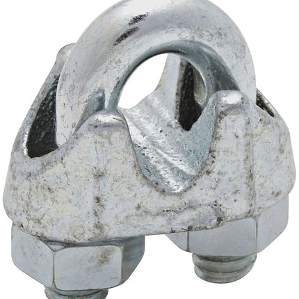 National Hardware 3230BC Series N248-294 Wire Cable Clamp, 1/4 in Dia Cable, 1 in L, Malleable Iron, Zinc :EA: QUANTITY: 1