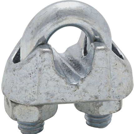 National Hardware 3230BC Series N248-302 Wire Cable Clamp, 5/16 in Dia Cable, 4 in L, Malleable Iron, Zinc :EA: QUANTITY: 1