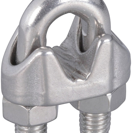 National Hardware 4230BC Series N830-314 Wire Cable Clamp, 1/4 in Dia Cable, 1-1/4 in L, Malleable Iron :EA: QUANTITY: 1