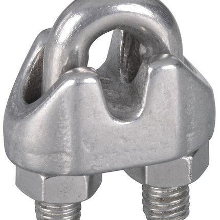 National Hardware 4230BC Series N830-312 Wire Cable Clamp, 1/8 in Dia Cable, 7/8 in L, Malleable Iron :EA: QUANTITY: 1