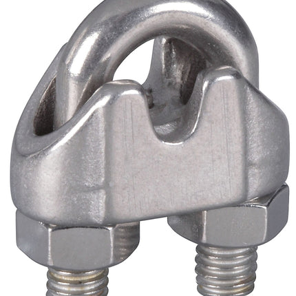 National Hardware 4230BC Series N830-313 Wire Cable Clamp, 3/16 in Dia Cable, 1 in L, Malleable Iron :EA: QUANTITY: 1