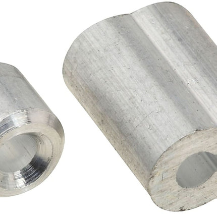 National Hardware SPB3231 Series N830-352 Ferrule and Stop, 1/8 in Dia Cable, Aluminum :BAG 2: QUANTITY: 1