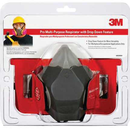 3M 65021HA1-C Valved Household Respirator, M Mask, Dual Cartridge, Multi-Color :EA: QUANTITY: 1