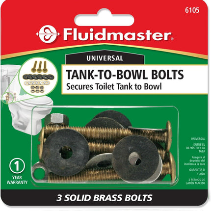Fluidmaster 6105 2-3/4" Tank To Bowl with Three Bolts