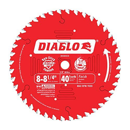 Diablo D0840X 8-1/4 40T Diablo Finish Work Circular Saw Blade