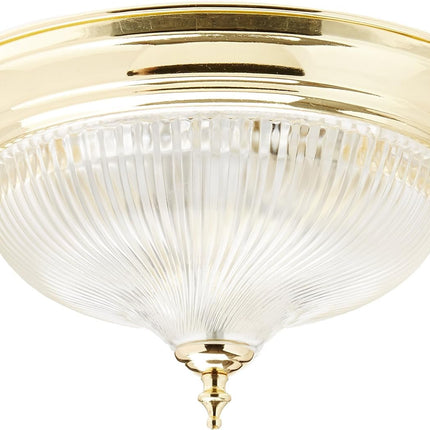 Boston Harbor F51BB02-10193L 6777395 Dimmable Ceiling Light Fixture, (2) 60/13 W Medium A19/Cfl Lamp, Polished, 13", Brass