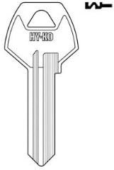 Hy-Ko Key Blank Cylinder For Corbin Single Sided Nkl Platd Brs Polybg