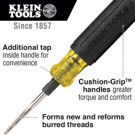 Klein Tools 626 Tapping Tool, 6-in-1, Cushion Grip