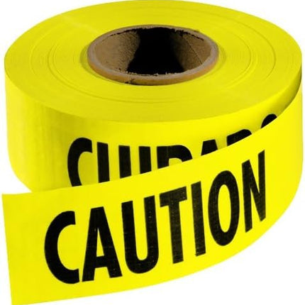 Empire 77-1002 Caution/Cuidado Tape Yellow with Black Ink, 1000-Feet by 3-Inch