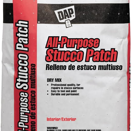 Dap 7079810502 Stucco Patch Dry Mix 25 Lb Raw Building Material, White