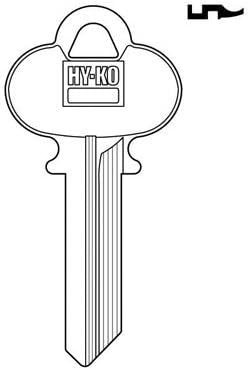 Hy-Ko Key Blank Cylinder Ez# El1 Single Sided 10 Pc / Bag Upc Coded