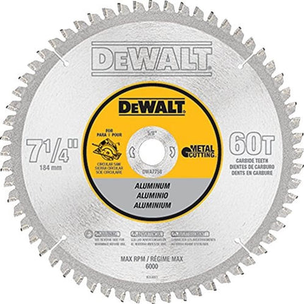DEWALT DWA7758 60 Teeth Aluminum Cutting 5/8-Inch Arbor