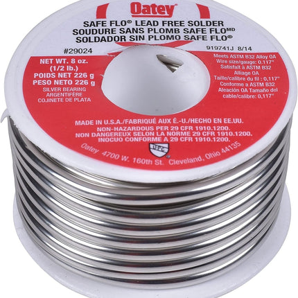 Oatey 29024 Safe Flo 0.117-Inch ga. Bulk, Silver, 1/2 lb.