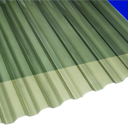 Suntuf 26 in. x 8 ft. Solar Gray Polycarbonate Corrugated Roofing Panel