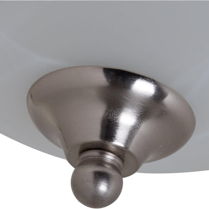 BOSTON HARBOR BRT-ATE1013-SC 0674473 Dimmable Ceiling Light Fixture, (3) 60/13 W Medium A19/Cfl Lamp, Brushed Nickel