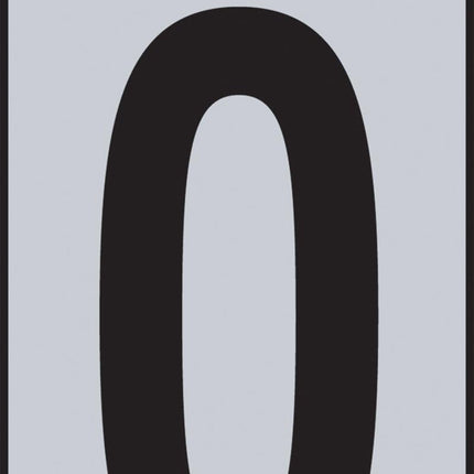 Hy-Ko RV-25/O Vinyl Self-Stick Reflective with Letter O, 2", Black