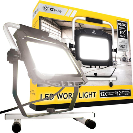 GT-Lite Tripod for LED Work Lights, Telescoping Column Adjusts from 23" to 54", with Universal Fast Latch Fits Most Work Lights (Tripod Only)