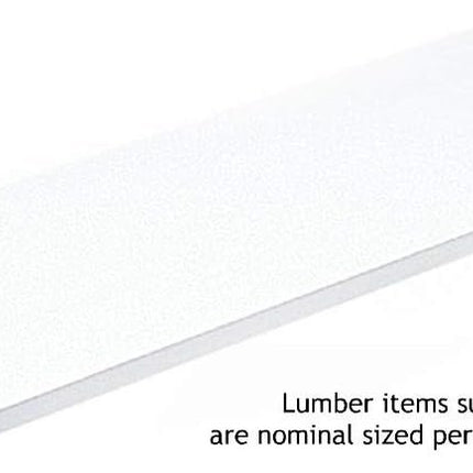 Knape & Vogt All-Purpose White Laminate Shelf