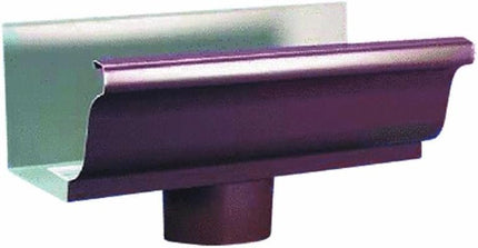 AMERIMAX HOME PRODUCTS 2501019 Gutter End with Drop, No Size, Brown