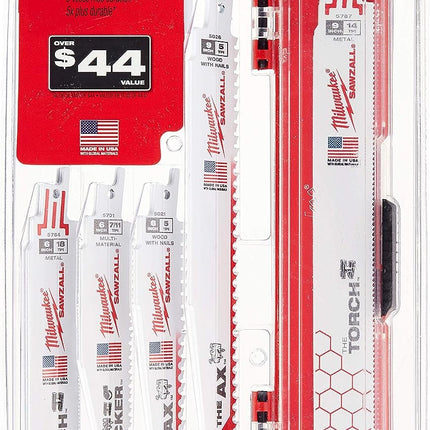Milwaukee Electric Tool 49-22-1129 Sawzall Reciprocating Saw Blade Set, 12 Pc, White