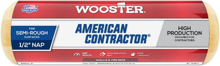 Wooster Brush R363-9 9-Inch American Contractor Roller with 1/2-Inch Nap, Side Stack
