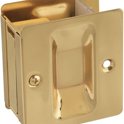 National Hardware N216-069 V1950 Pocket Door Pull in Solid Brass