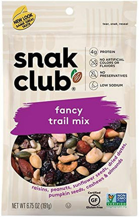 Snak Club Fancy Trail Mix Resealable 6.75 ounce Bag