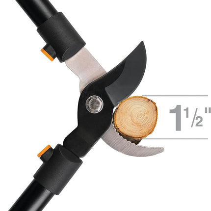 Fiskars 28" Steel Blade Garden Bypass Lopper and Tree Trimmer - Sharp Precision-Ground Steel Blade for Cutting up to 1.5" Diameter