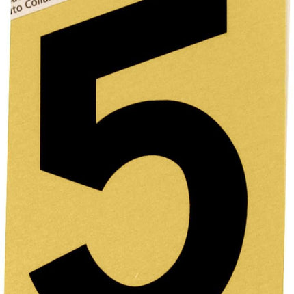 Self Adhesive Letter Number [Set of 10] Number: 5