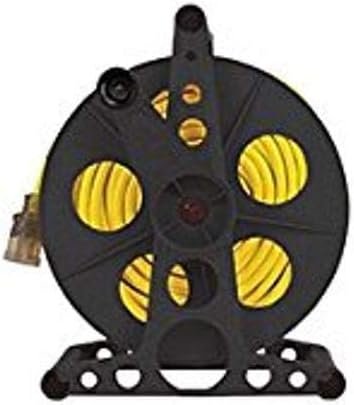 Powerzone, Black Power Zone ORCR3002 Handle Driven Cord Storage Reel With Stand, 100 ft, Plastic