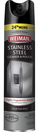Weiman Stainless Steel Cleaner & Polish Aerosol, Birthday Cake, 12 Ounce (Pack of 1)